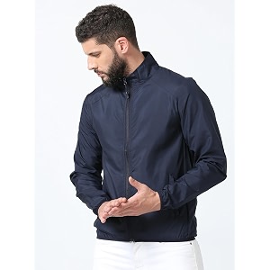 CNMN Mens Polyester Biker Jacket - Single