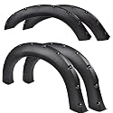 CNNELL Fender Flares Kit Compatible with 1999-2007 Ford F250 F350 Super Duty, (Does Not Fit Dually Models), Front Rear Fenders Rugged Textured Black Finish Pocket Rivet Style 4pcs