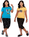 CNT Kids Nightwear Girls Printed Cotton Blend