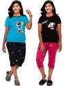 CNT Kids Nightwear Girls Printed Cotton Blend