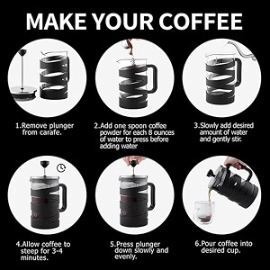 CO.PHI French Press Coffee Maker 800ml German