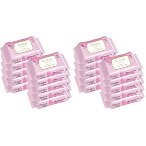 co rose flush makeup remover wipes  alcohol-free paraben-free vegan amp cruelty-free  rose-infused makeup removing wipes  250 wipes pack of 20