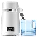 CO-Z 1.1 Gallon Water Distiller, 750W Countertop Maker with Timer, White