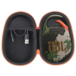 co2crea hard carrying case for jbl clip 5 portable mini speaker camo