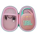 co2CREA Hard Carrying Case for JBL Clip 5 Portable Mini Speaker, Pink