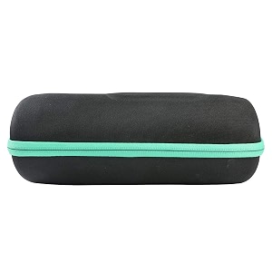 co2crea hard travel case for jbl charge 4 waterproof bluetooth speaker black case  teal zipper
