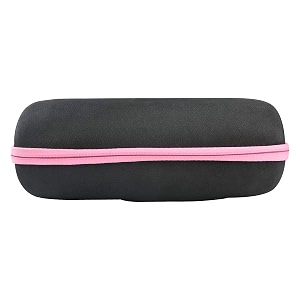 co2crea hard travel case for jbl charge 4 waterproof bluetooth speaker black case  pink zipper