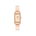 Coach Cadie Qtz Basic Rose Gold Rectangle