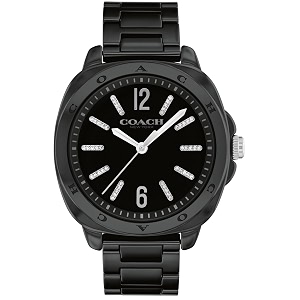 Coach Kitt Qtz Basic Black Tonneau Dial