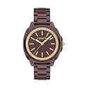 Coach Kitt Qtz Basic Brown Tonneau Dial
