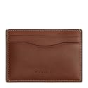 Coach Mens, Money Clip Card Case, Redwood, One Size