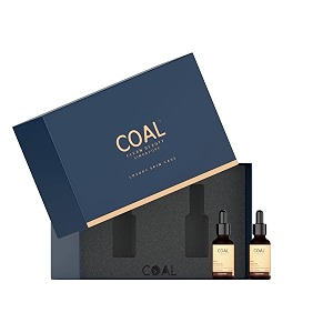 coal clean beauty beard care combo  beard growth oil 30ml amp beard anti-grey oil 30ml  adds growth volume amp delays premature greying  men  all beard types  pack of 2