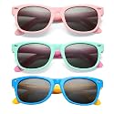 COASION Kids Polarized Sunglasses Age 3-9 Flexible Shades UV Protection