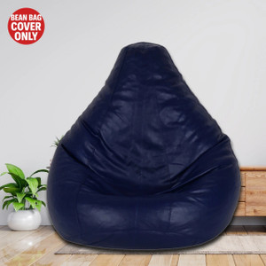 coaster shine xxl tear drop bean bag cover  without beans blue