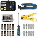 Gaobige Coax Cable Crimper Tool Kit, Coaxial Compression Tool for rg6 rg59