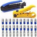 Gaobige Coaxial Compression Tool Coax Cable Crimper Kit for rg6 rg59