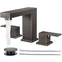 Cobbe Bathroom Faucet 3 Hole, Bronze Bathroom Sink Faucet Widespread