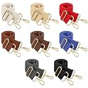 cobee 8 Pcs Wide Purse Straps Replacement, Solid Color Crossbody Bag Straps Set Adjustable Shoulder Handbag Strap for Women