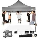 COBIZI 10x10 Heavy Duty Pop up Canopy Tent with Sidewalls Commercial Canopy