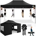 COBIZI 10x15 Heavy Duty Pop up Canopy Tent with Sidewalls Commercial Canopy