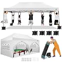 COBIZI 10x20 Heavy Duty Pop up Canopy Tent with Sidewalls Commercial Canopy