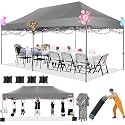 COBIZI 10x20 Heavy Duty Pop up Canopy Tent with Sidewalls Commercial Canopy