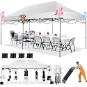 COBIZI 10x20 Heavy Duty Pop up Canopy Tent with Sidewalls Commercial Canopy