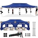 COBIZI 10x20 Heavy Duty Pop up Canopy Tent with Sidewalls Commercial Canopy