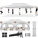 COBIZI 10x30 Heavy Duty Pop up Canopy Tent with Sidewalls Commercial Canopy