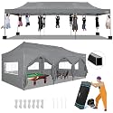 COBIZI 10x30 Heavy Duty Pop up Canopy Tent with Sidewalls Commercial Canopy
