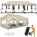 COBIZI 10x30 Heavy Duty Pop up Canopy Tent with Sidewalls Commercial Canopy