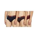 Rupa Coblue Men's Cotton Blend Briefs Regular Solid (Pack of 3)