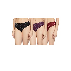 rupa women39s coblue cotton blend panties regular all over print hipster pack of 3
