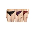 Rupa Women's Coblue Cotton Blend Panties Regular All Over Print Hipster (Pack of 3)