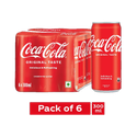 Coca-Cola Original Taste Soft Drink (6 x 0.3 L)