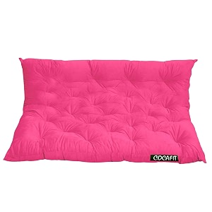 nextgo tufted 3 seater floor sofa garden balcony outdoor patio shoe bench sitting low back cushion sparkle pink size l 150 x w 98 x h 10 cm