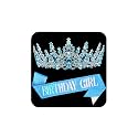 COCIDE BIRTHDAY GIRL Sash Birthday Crowns for Women Sashes for Women Tiaras for Girls Decorations Set Crystal Rhinestone Headband Hair Accessories Glitter for Party Supplies (Blue)
