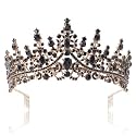 COCIDE Black Tiaras and Crowns for Women Queen Crowns for Women Headbands for Womens Headbands for Girls Hairband for Girl (Vintage+Black, Comb type)