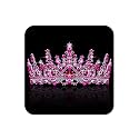 COCIDE Hot Pink Crowns for Women Tiaras for Womens Costume Decorations Hair Accessories Royal Crystal Headbands Cosplay Queen Birthday Pageant Bride Headpieces