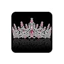 COCIDE Pink Crowns for Women Pink Tiaras for Women Queen Tiaras for Womens Costume Hair Accessories Royal Crystal Headbands Cosplay Birthday Pageant Bride Headpieces