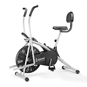 cockatoo ab06wbc stainless steel exercise bike with moving handle back support and adjustable cushioned seatdiy do it yourself installation