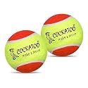 Cockatoo Rubber Cricket Tennis Ball, Construction of Tennis Ball for Cricket for Optimal Performance,Suitable for All Skill Levels. (90 Gr Per Ball - Pack of 2-Yellow Orange)