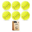 Cockatoo Rubber Cricket Tennis Ball, Construction of Tennis Ball for Cricket for Optimal Performance,Suitable for All Skill Levels. (90 Gr Per Ball-Pack of 6-Yellow)