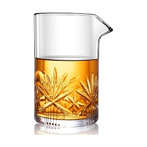 cocktail mixing glass homestia 600 ml crystal cler bar mixingglass bartender old fashioned cocktail-kit thick bottom beaker cocktail mixer stirring glass hmcomix1 600 ml