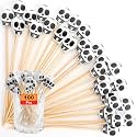 Cocktail Picks 100PCS 4.7 Inch Halloween Toothpicks for Appetizers Skull Picks for Drinks Fruit Cupcake Toppers Halloween Party Decorations Supplies Charcuterie Boards Accessories Kabob Skewers