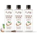 COCO CRUSH Ayurvedic Coconut Oil for Oil Pulling, Cold-pressed &amp; Virgin | Healthy Teeth - Coconut Oil, Peppermint Oil, Clove Oil | Fresh Breath &amp; Healthy Gums (600 ml (3 * 200ml))