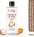 COCO CRUSH Ayurvedic Coconut Oil for Oil Pulling, Cold-pressed & Virgin | Citrus Flavour - Coconut Oil, Orange Oil (200 ml)