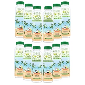 coco panda 100 natural tender coconut water - pack of 12 each 200 ml  no added sugar or artificial flavor  extracted from real green young tender coconuts  instant hydration energy booster