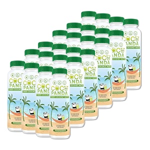 coco panda 100 natural tender coconut water - pack of 24 each 200 ml  no added sugar or artificial flavor  extracted from real green young tender coconuts  instant hydration energy booster