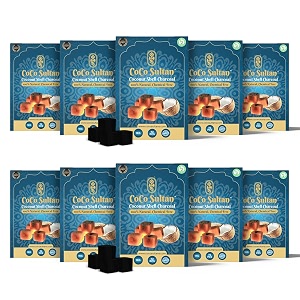 coconut shell charcoal for hookah 1kg-10kg pack of 10